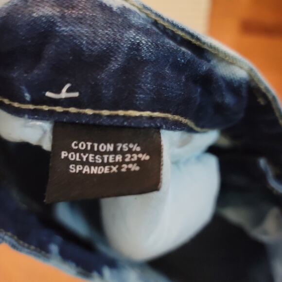 Decibel Jeans 42x32 Acid Wash Zip Pockets Grunge Streetwear Punk Rock Moto Y2K - Picture 7 of 7